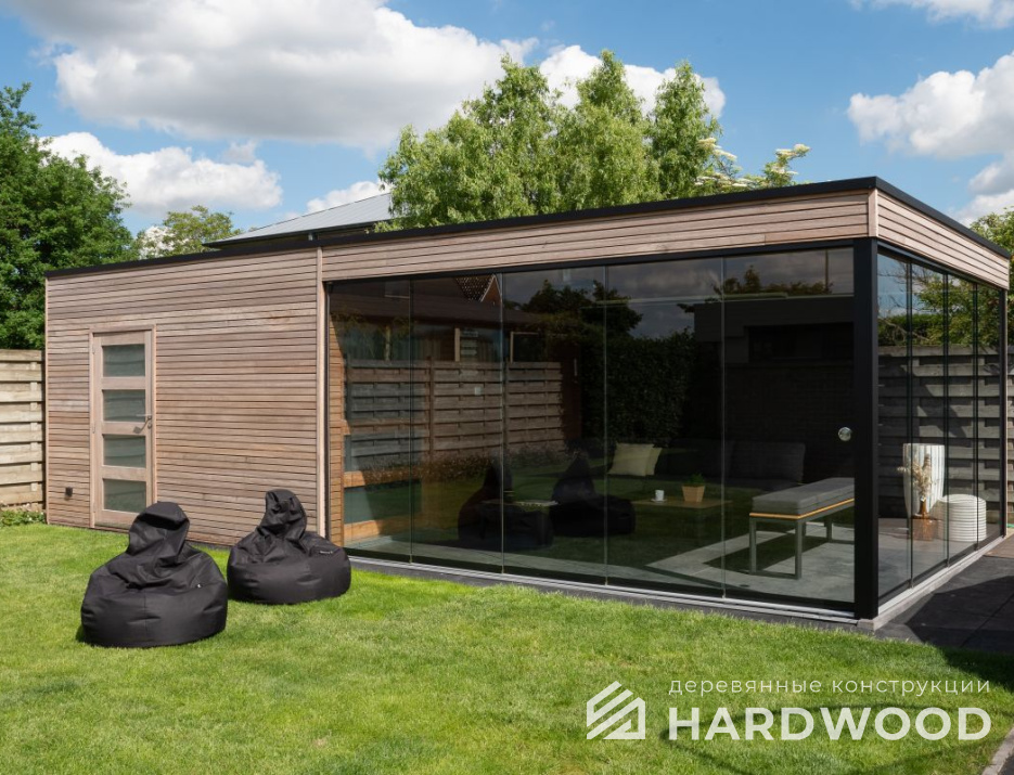 Беседка гриль лофт из дерева и металла №19 - фото 1423